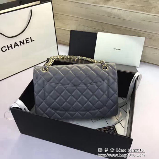 香奈兒CHANEL 升級版A1113全新經典小羊皮金銀鏈條單肩斜挎包 DSC1764